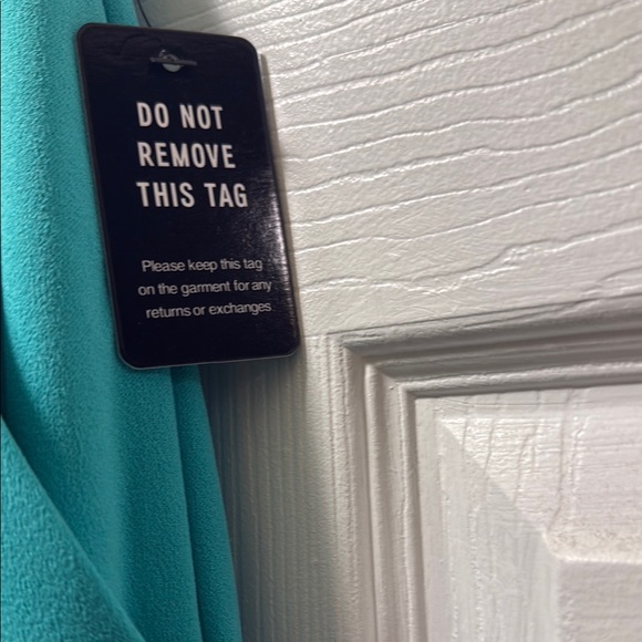 Express Blue Jumpsuit Modern Strapless Design - Picture 7 of 7